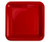 FS Square Banquet Plate 10" Apple Red 20pk