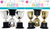 3 TROPHIES - SILVER & GOLD