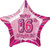 GLITZ PINK STAR FOIL BLN - 16