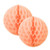 FS Honeycomb Ball Peach 15cm 2pk