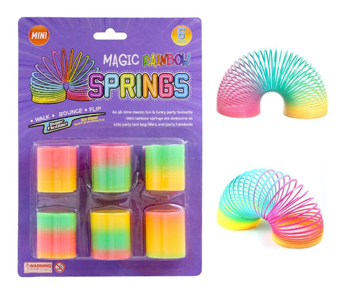 Mini Neon Magic Springs-6PK - Discount Party World