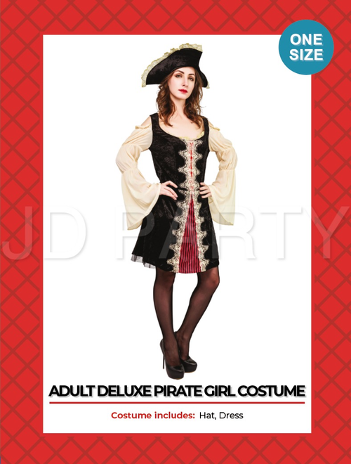 Adult Deluxe Pirate Girl Costume Discount Party World 8760