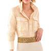 Glinda Flap Blouse Gold