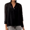 Solid Seamed Top Black