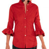 Ultra Suede Priss Blouse Red