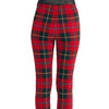 Plaidly Cooper Pull On Pant Red Plaid