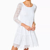 Geanna Dress Resort White Scalloped Shell Lace