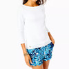 Halee Boat-Neck Top Resort White