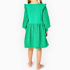 Caila Sweater Dress Botanical Green Metallic