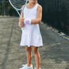 Mini Mixed Doubles Dress Resort White