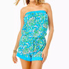 Rikki Strapless Romper Cumulus Blue Chick Magnet Engineered Romper