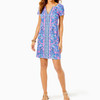 Upf 50+ Sophiletta S/S Soleil Pink Palm Paradise Engineered Knit Dress