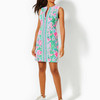 Courtney Dress Upf 50+ Amalfi Blue Leaf It Wild Engineered Golf 