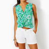 Dev Knit Top Botanical Green Safari Sangria