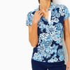 Frida Polo Upf 50+ Low Tide Navy Bouquet All Day