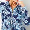 Leona Upf 50+ Zip-Up Low Tide Navy Bouquet All Day