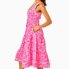 McKinnon Midi Dress Pink Blossom Foxy Llama