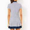 Jessamy Dress Upf 50+ Low Tide Navy X Resort White Butterfly Pattern