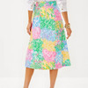 Rowena Midi Skirt Multi Bright Delight Patch