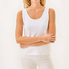 Gabbie Crochet Trimmed Knit Resort White