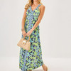 Carmilla Maxi Dress Sapphire Pool Tropical Tango Eng Knit Maxi