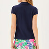 Frida Scallop Polo UPF 50+ True Navy Frida Scallop Polo UPF 50+ True Navy