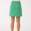 Monica Ruffle Skort Upf 50+ Bamboo Green Boo Green Open Butterfly Pattern
