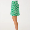 Monica Ruffle Skort Upf 50+ Bamboo Green Boo Green Open Butterfly Pattern