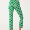 Corso Kick Flare Pant Upf 50+ Bam Green Boo Green Open Butterfly Pattern
