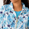 Leona Upf 50+ Zip-Up Resort White Seashell Splendor
