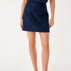 Kels Boucle Mini Skirt Low Tide Navy After Party Lurex Boucle