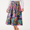 Elyce Midi Skirt Multi Canopy Blooms Floral Jacquard