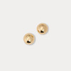 Etta Stud Earrings Gold Metallic 1 Sz
