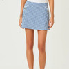Thera Skort Upf 50+ Starlight Navy Mini Performance Gingham