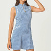 Kathy Flounce Dress Upf 50+ Starlight Navy Mini Performance Gingham