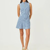 Kathy Flounce Dress Upf 50+ Starlight Navy Mini Performance Gingham