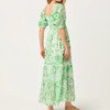 Hadly Short Sleeve Smocked Maxi Dress Putting Green Fleur De Lilly
