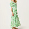 Hadly Short Sleeve Smocked Maxi Dress Putting Green Fleur De Lilly