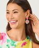 Fleur De Lilly Doorknocker Earrings Cherry Blossom Pink 1 Sz