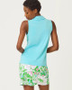 Dune Sleeveless Polo Upf 50+ Heathered Capri Blue