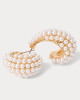 Lilly Of The Valley Hoop Earrings Resort White 1 Sz