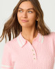 Suzette Sweater Pink Muse X Resort White Tipping