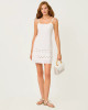 Haliey Dress Resort White Sunshowers Embroidery