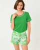 Clairmont Ladder Lace Knit Top Terrace Green