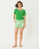 Clairmont Ladder Lace Knit Top Terrace Green
