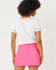 Clairmont Ladder Lace Knit Top Resort White