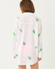 Kwitney Long-Sleeve Coverup Resort White Ship To Shore Embroidery