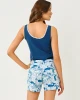 Gabbie Crochet Trimmed Knit Tank Top Starlight Navy
