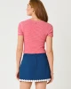 Danica Knit Top Multi Anchor Mini Embroidery