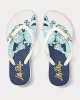 Pool Flip Flop Resort White Shell Shine Engineered Shoe